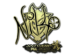 Samolepka (NiKo zlatá PGL Antwerp 2022)