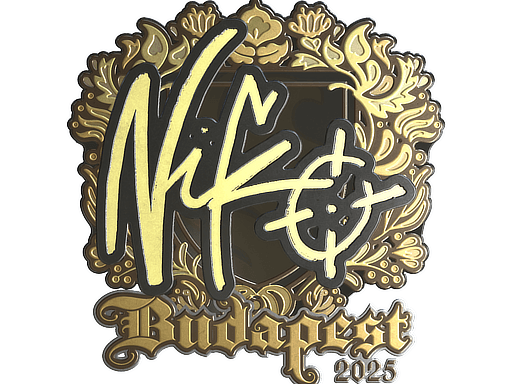 Samolepka (NiKo zlatá StarLadder Budapest 2025)
