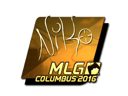 Samolepka (NiKo zlatá MLG Columbus 2016)