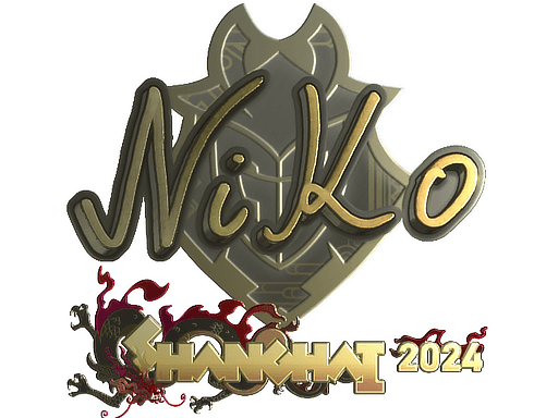 Samolepka (NiKo zlatá Perfect World Shanghai 2024)