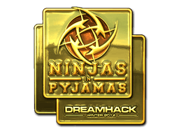 Samolepka (Ninjas in Pyjamas zlatá DreamHack 2014)