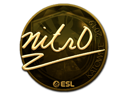 Samolepka (nitr0 zlatá Katowice 2019)