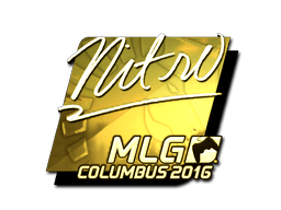 Samolepka (nitr0 zlatá MLG Columbus 2016)