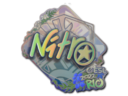 Samolepka (nitr0 holografická IEM Rio 2022)