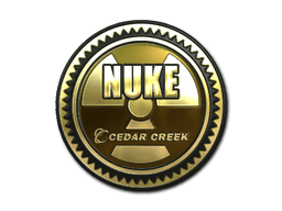 Klistermærke (Nuke guld)