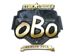 Klistermærke (oBo guld Berlin 2019)