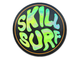 Klistermærke (Ocean Sunset Skill Surf holo)
