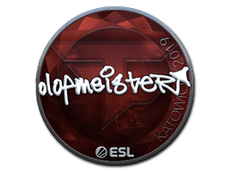 Klistermærke (olofmeister folie Katowice 2019)