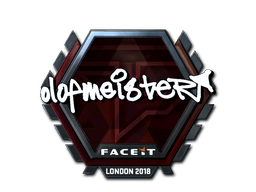Klistermærke (olofmeister folie London 2018)