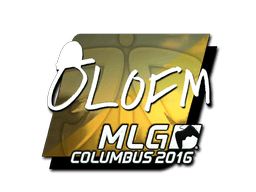 Klistermærke (olofmeister folie MLG Columbus 2016)