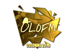 Samolepka (olofmeister zlatá ESL Cologne 2016)