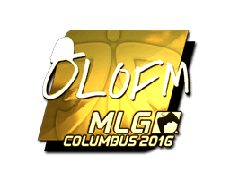 Samolepka (olofmeister zlatá MLG Columbus 2016)