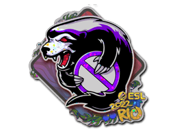 Klistermærke (Outsiders glitter Rio 2022)