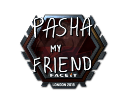 Klistermærke (pashaBiceps folie London 2018)