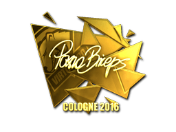 Samolepka (pashaBiceps zlatá ESL Cologne 2016)
