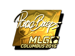 Samolepka (pashaBiceps zlatá MLG Columbus 2016)
