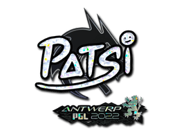 Klistermærke (Patsi glitter Antwerp 2022)