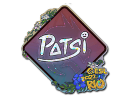 Klistermærke (Patsi glitter Rio 2022)