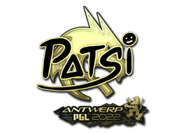 Samolepka (Patsi zlatá PGL Antwerp 2022)