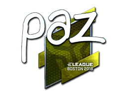 Klistermærke (paz folie Boston 2018)