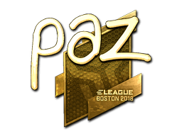 Samolepka (paz zlatá Boston 2018)