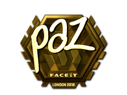 Samolepka (paz zlatá London 2018)