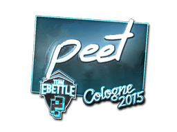 Klistermærke (peet folie Cologne 2015)