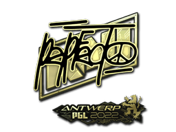 Samolepka (Perfecto zlatá PGL Antwerp 2022)