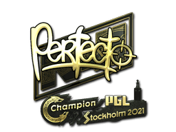Samolepka (Perfecto zlatá PGL Stockholm 2021)