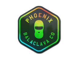 Klistermærke (Phoenix Balaclava Co. holo)