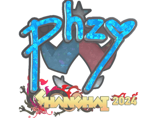 Klistermærke (phzy glitter Shanghai 2024)