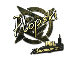 สติกเกอร์ (Plopski ทอง Stockholm 2021)