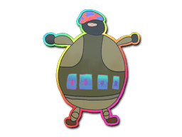 Klistermærke (Poorly Drawn IDF holo)