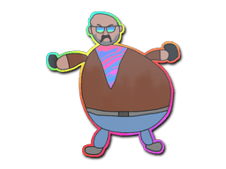 Klistermærke (Poorly Drawn Leet Crew holo)