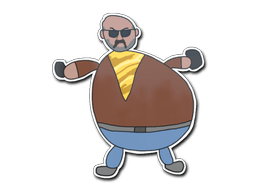 Naklejka (Kiepsko narysowany agent Leet Crew)