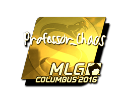 Samolepka (Professor_Chaos zlatá MLG Columbus 2016)