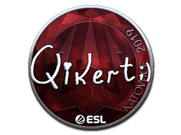 Klistermærke (qikert folie Katowice 2019)