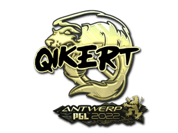 Samolepka (qikert zlatá PGL Antwerp 2022)