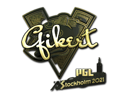 Samolepka (Qikert zlatá PGL Stockholm 2021)