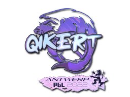 Klistermærke (qikert holo Antwerp 2022)
