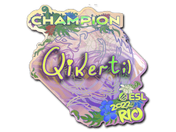 Klistermærke (qikert Holo, mester Rio 2022)