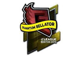 Klistermærke (Quantum Bellator Fire folie Boston 2018)