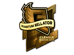 Samolepka (Quantum Bellator Fire zlatá Boston 2018)