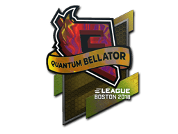 Klistermærke (Quantum Bellator Fire holo Boston 2018)