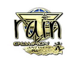 Aufkleber (rain Gold, Meister Antwerpen 2022)