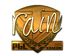 Aufkleber (rain Gold Krakau 2017)