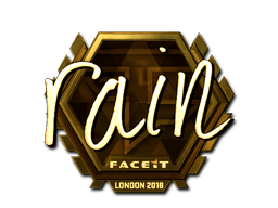 Aufkleber (rain Gold London 2018)