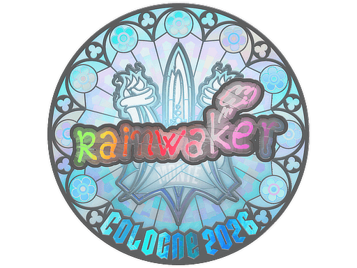 Samolepka (Rainwaker holografická IEM Cologne 2026)