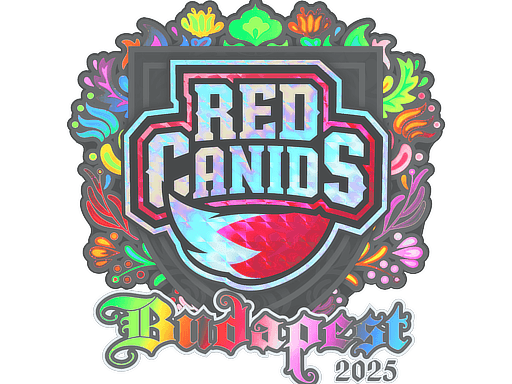 Klistermærke (RED Canids holo Budapest 2025)