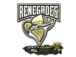 Samolepka (Renegades zlatá PGL Antwerp 2022)